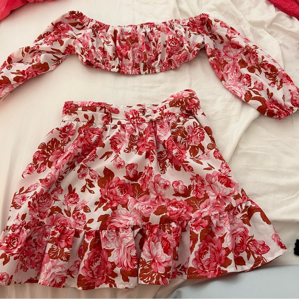 2 piece floral set